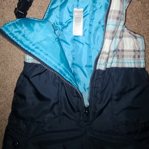 Carters sz 24 Months Plaid Snowsuit - Picture 3 of 4